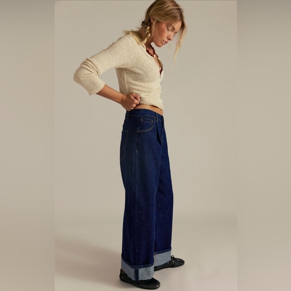 Alia Wide Leg Jeans NWOT hawthorne - Picture 3 of 4